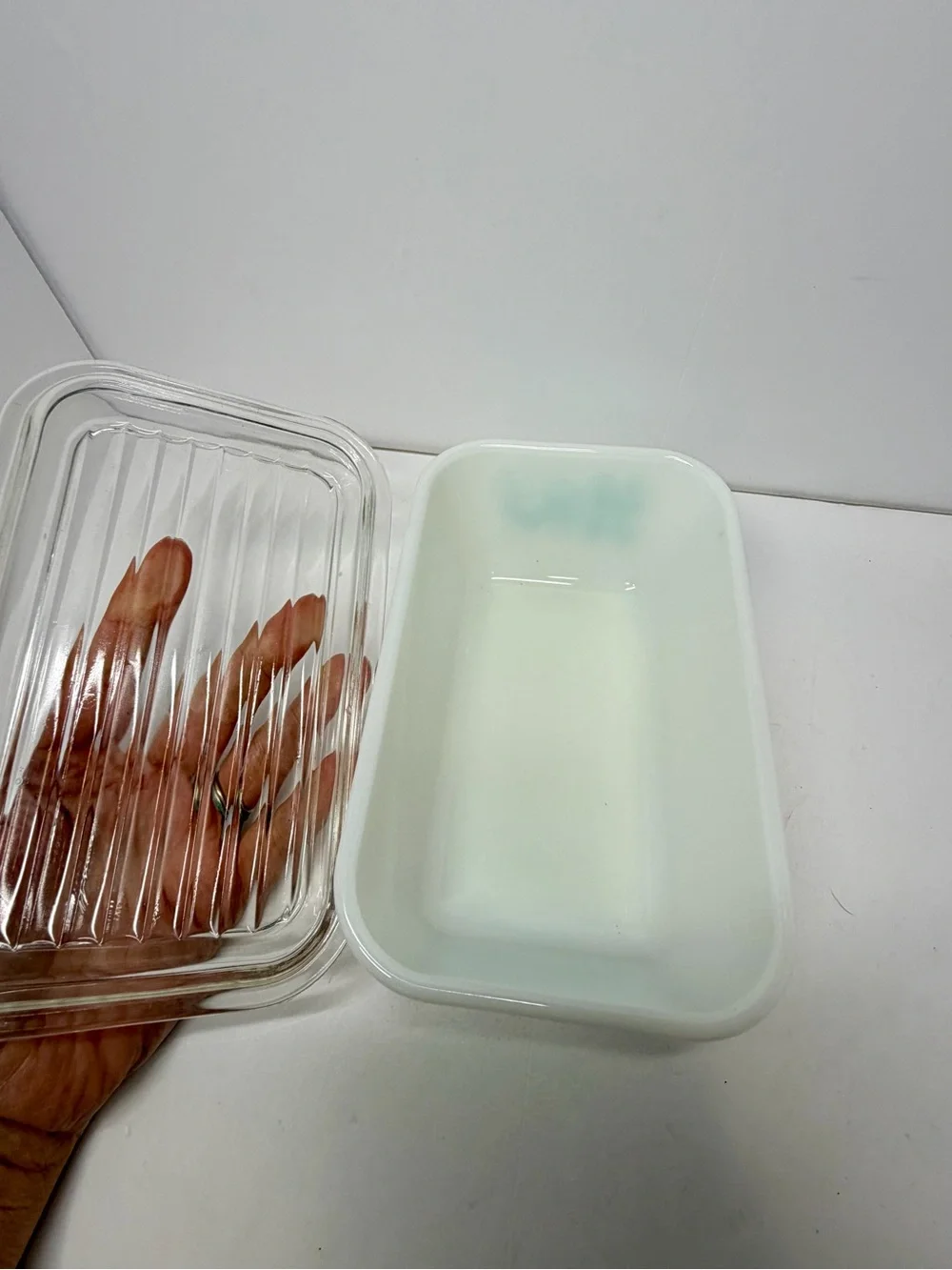 Vintage Pyrex Butterprint Turquoise & White Set (3 Pieces)